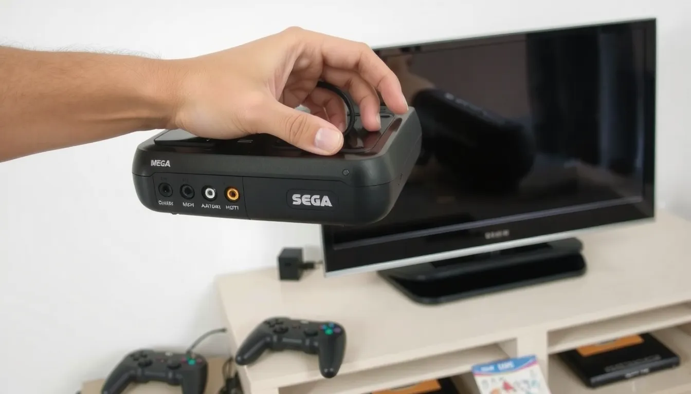 comment brancher megadrive sur tv hd